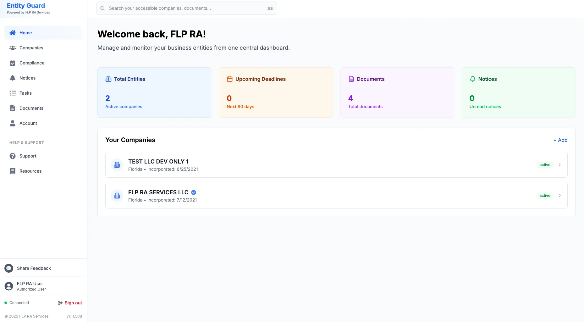 Platform Dashboard