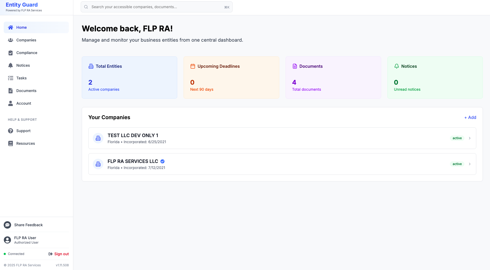 Platform Dashboard